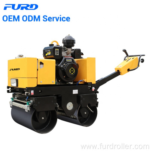 Diesel Engine Double Drum Mini Hand Vibratory Roller